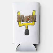 フットボールママゴールポスト スリム缶クーラー (正面)