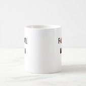 フットボールママ コーヒーマグカップ (中央)