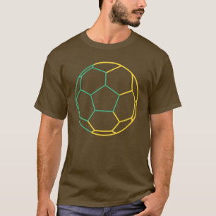 フットボールモダンアートダークTシャツ Tシャツ