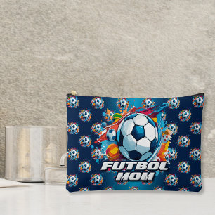フットボールモマサッカーボールパターン アクセサリーポーチ