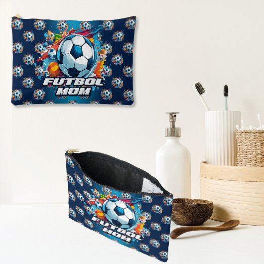 フットボールモマサッカーボールパターン アクセサリーポーチ