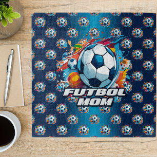 フットボールモマサッカーボールパターン ジグソーパズル