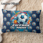 フットボールモマサッカーボールパターン ランバークッション
