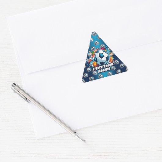 フットボールモマサッカーボールパターン 三角形シール