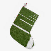 フットボールライン スモールクリスマスストッキング (正面 (吊り時))