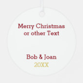 フットボールラバーパーソナライズされたオーナメント メタルオーナメント (裏面)