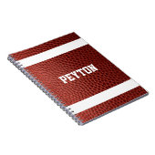 フットボールルックパーソナライズされたノート ノートブック (右側)