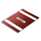 フットボールルックパーソナライズされたノート ノートブック (左側)