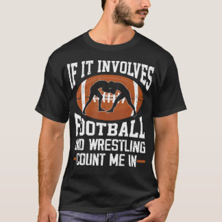 フットボールレスリング選手 楽しいレスラー Tシャツ