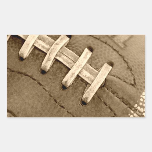 フットボールレース長方形シール 長方形シール (正面)