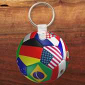 フットボールワールドカップのサッカーボール キーホルダー (正面)