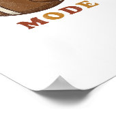 フットボール七面鳥の饗宴モード感謝祭レトロヴィント ポスター (角)