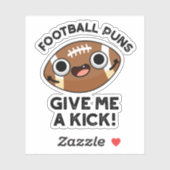 フットボール与えは私にキックおもしろいスポーツのプリンを打つ シール (シート)