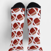 フットボール付き男性へスポーツクルーソックス ソックス (上部)