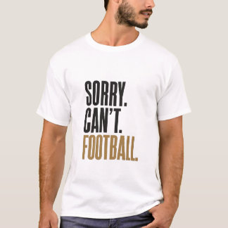 フットボール好きのためのタイポグラフィTシャツ Tシャツ