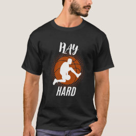 フットボール好きへの最高の誕生日プレゼント「Play Hard」 Tシャツ