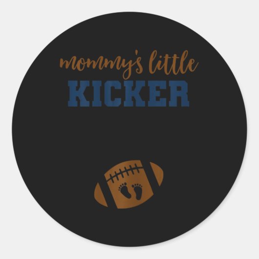 フットボール妊娠アナウンスメント秋バイリビール1 ラウンドシール (正面)