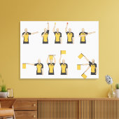 フットボール審判員の合図 キャンバスプリント (インサイチュ (リビング))