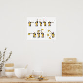 フットボール審判員の合図 ポスター (キッチン)