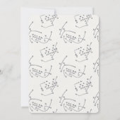 フットボール小さなオールスターバラーベビーシャワー 招待状 (裏面)