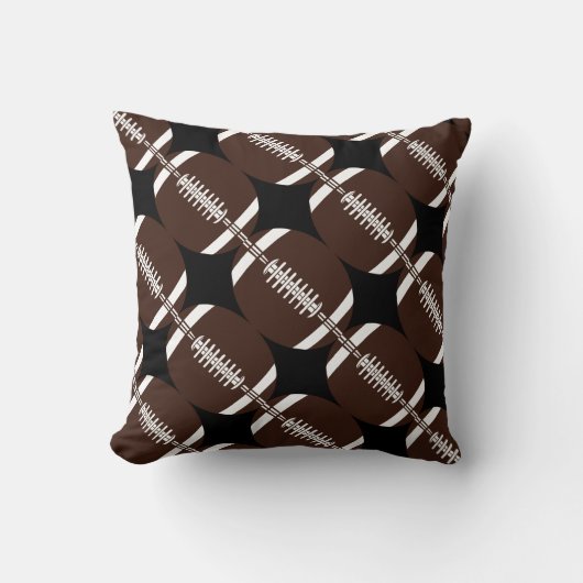 フットボール柄 スポーツ テーマ クッション (正面)