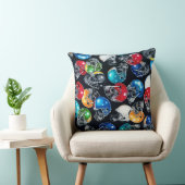 フットボール熱狂サッカーヘルメットパターン クッション (椅子)