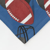 フットボール用ヘルメットおよび球のフリースブランケット フリースブランケット (角)