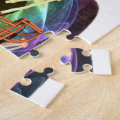 フットボール用ヘルメットのパズル(2)サイズ ジグソーパズル (側面)