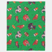 フットボール用具並びに飲食物 フリースブランケット (正面)