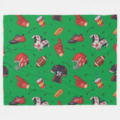 フットボール用具並びに飲食物 フリースブランケット (正面(横))