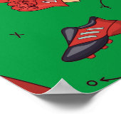 フットボール用具並びに飲食物 ポスター (角)