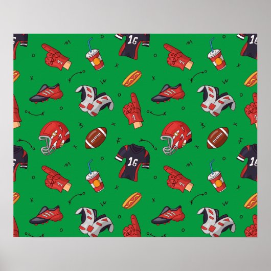 フットボール用具並びに飲食物 ポスター (正面)