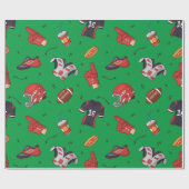 フットボール用具並びに飲食物 ラッピングペーパー (フラット)