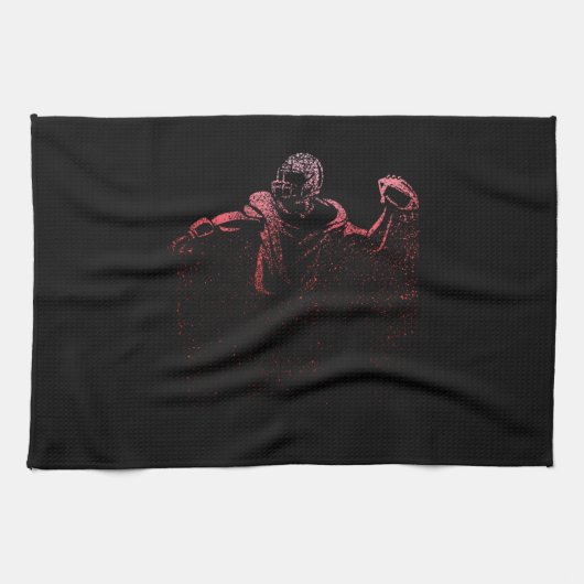 フットボール男性女性子供アメリカンフットボール キッチンタオル (横)