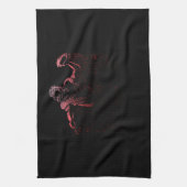 フットボール男性女性子供アメリカンフットボール キッチンタオル (縦)