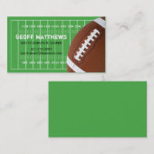 フットボール競技場のお父さんまたはお母さんカード コーリングカード (正面/裏面)