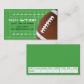 フットボール競技場の演劇の日付カード コーリングカード (正面/裏面)