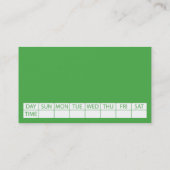 フットボール競技場の演劇の日付カード コーリングカード (裏面)