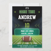 「フットボール誕生日招待状 | スポーツパーティー招待」 招待状 (正面)