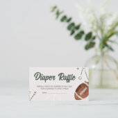 フットボール赤ちゃんシャワーおむつラッフル エンクロージャーカード (スタンド正面)