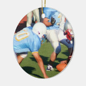 フットボール選手のオーナメント セラミックオーナメント (左)