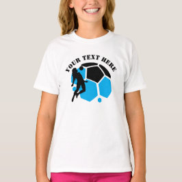 フットボール選手の女の子、誕生日プレゼント、チーム Tシャツ