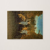 フットボール選手1908年(キャンバスの油) ジグソーパズル (横)