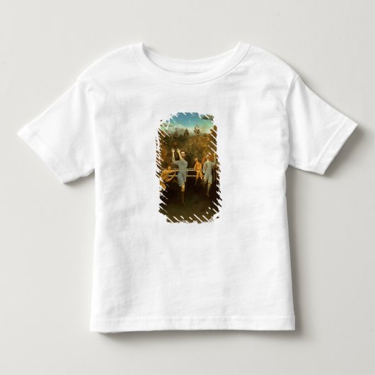 フットボール選手1908年(キャンバスの油) トドラーTシャツ (正面)
