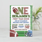 フットボール1年目誕生日 招待状 (スタンド正面)