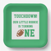 フットボール1st誕生日紙プレート ペーパープレート (正面)