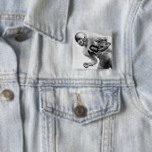 フットボール3を遊んでいる人 缶バッジ (インサイチュ)