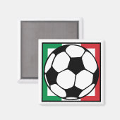 フットボール イタリア スクエア マグネット (正面/裏面)