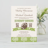 フットボール ウェディング 招待状 (スタンド正面)