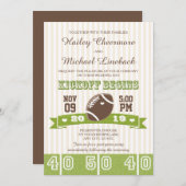 フットボール ウェディング 招待状 (正面/裏面)